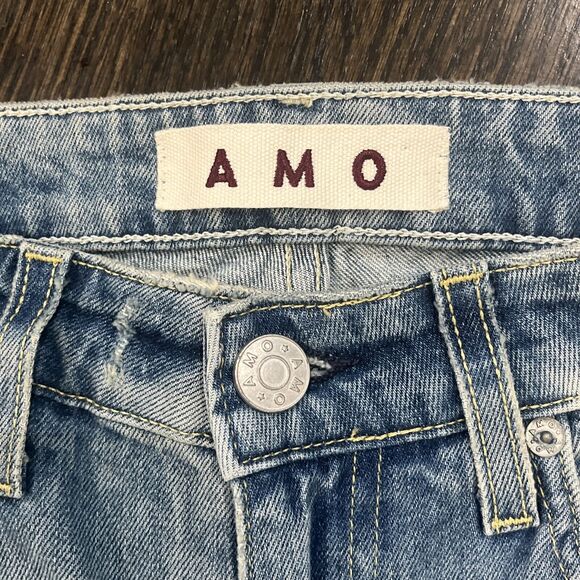 AMO Twist Jeans Women’s 26 Slim Fit Midrise Crop Ankle Piping Sweet Cheeks NWOT - Picture 5 of 10